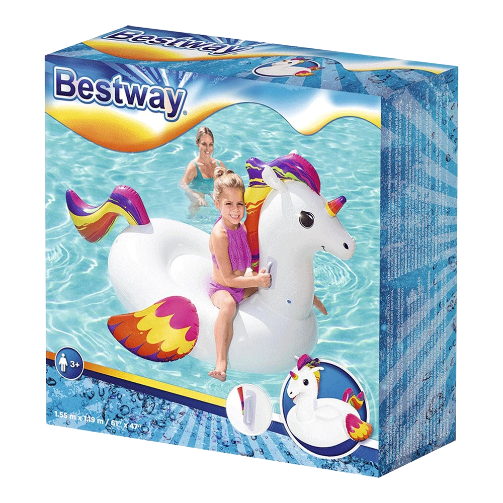Bestway Fantasy Unicorn Opblaasfiguur - 150cm - Afbeelding 3