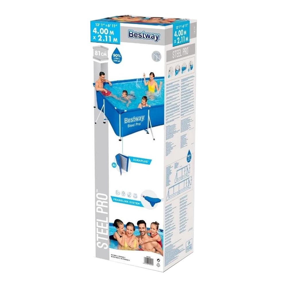 Bestway Frame Zwembad - Steel Pro - 400x211x81cm - Afbeelding 5