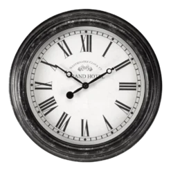 Buitenklok Biarritz - 30cm - Zwart