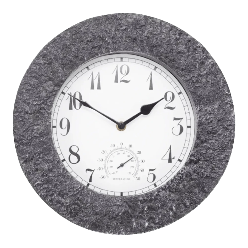 Buitenklok Stonegate Granite - 2in1 - 30cm