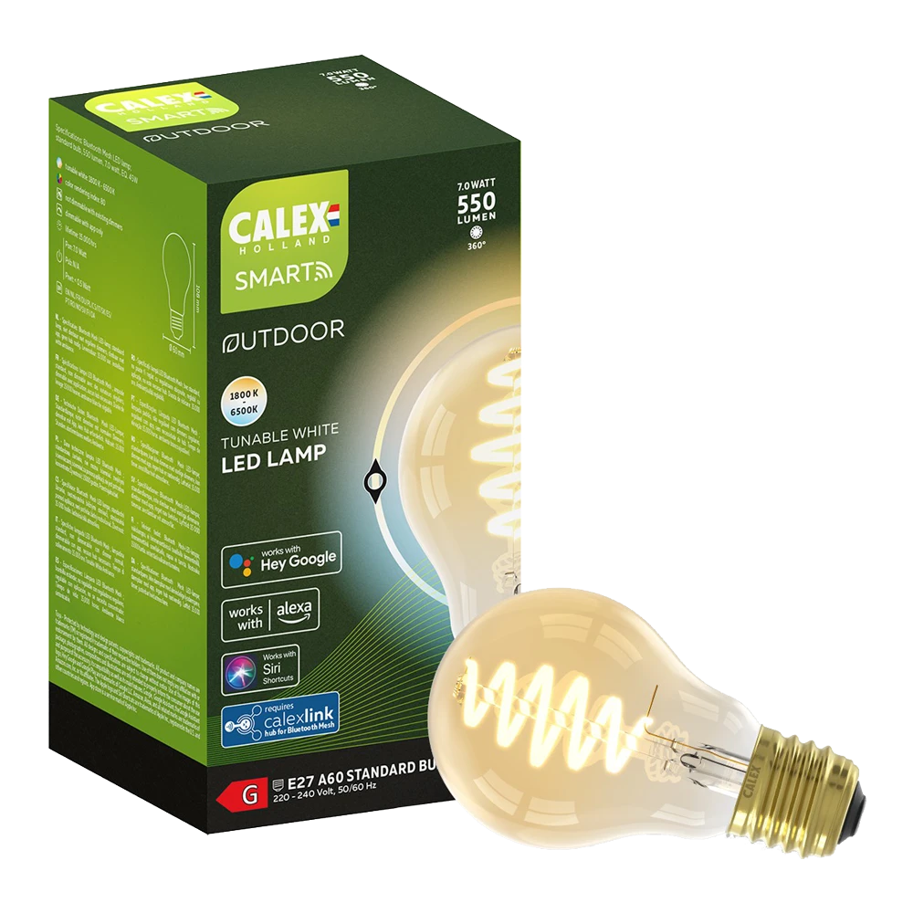 Calex Smart Standaard Led Lamp - 7W 550lm 1800-6500K