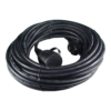 Calex Verlengkabel - Zwart - IP44 - 10m