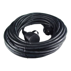 Calex Verlengkabel - Zwart - IP44 - 10m