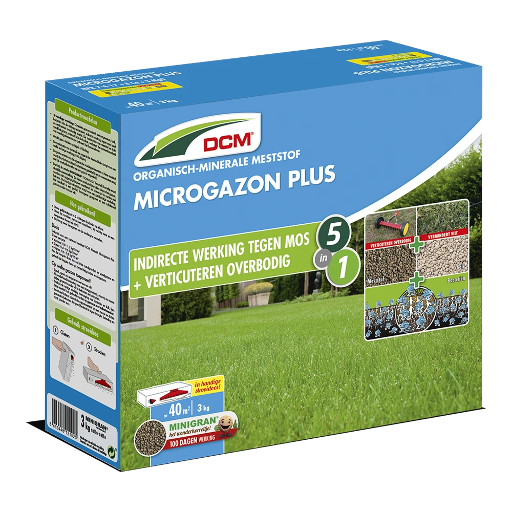 DCM Meststof Microgazon Plus - 3kg - Gazonmeststof