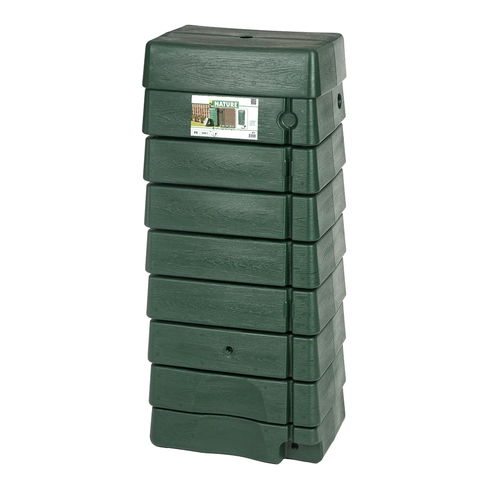 Regentank 276L Kunststof - Groen - H135x60x40cm - Nature - Afbeelding 2