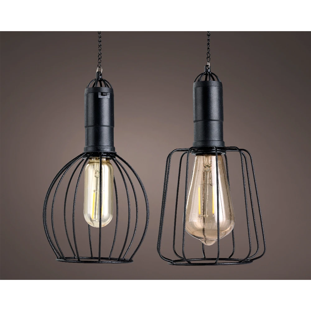 Lumineo Solar Hanglamp - LED - D13 X H22cm - Zwart - Assorti - Afbeelding 2