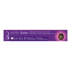 Lumineo Solar Lantaarn - LED - D14 X H16cm - Zwart/Goud