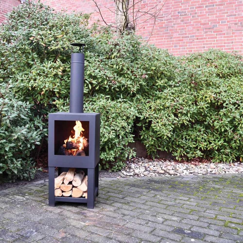Tuinhaard Met Houtopslag - Fancy Flames - Afbeelding 6