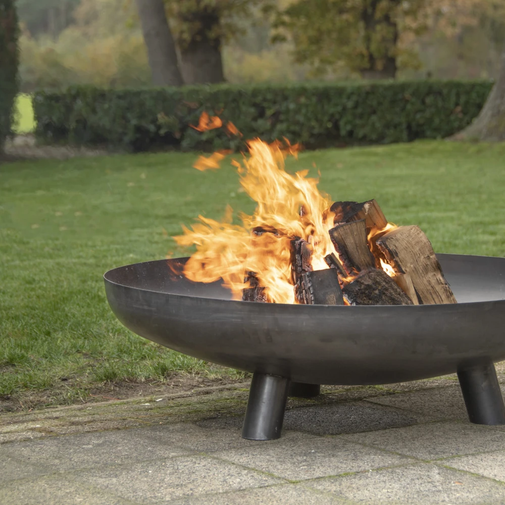 Vuuschaal Staal - D100cm - Fancy Flames - Afbeelding 3