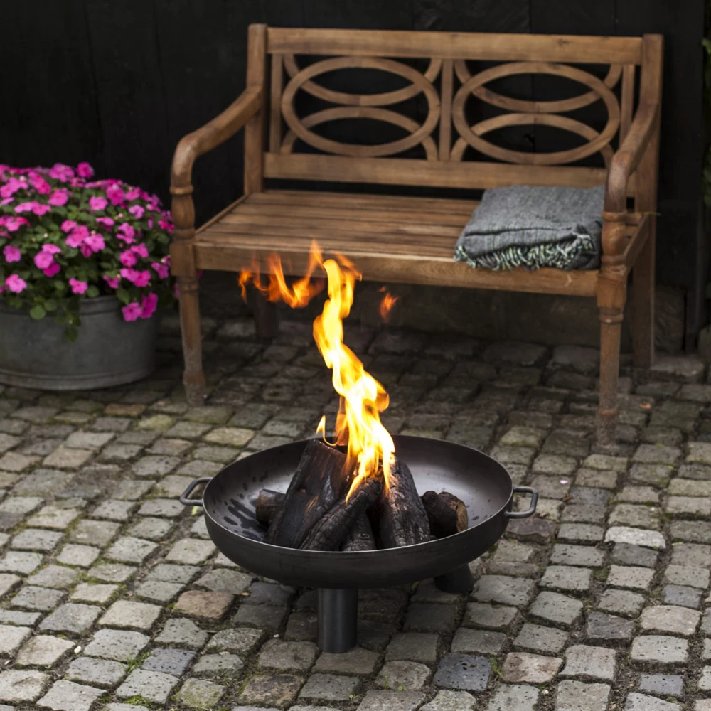 Vuuschaal Staal - D60cm - Fancy Flames - Afbeelding 4